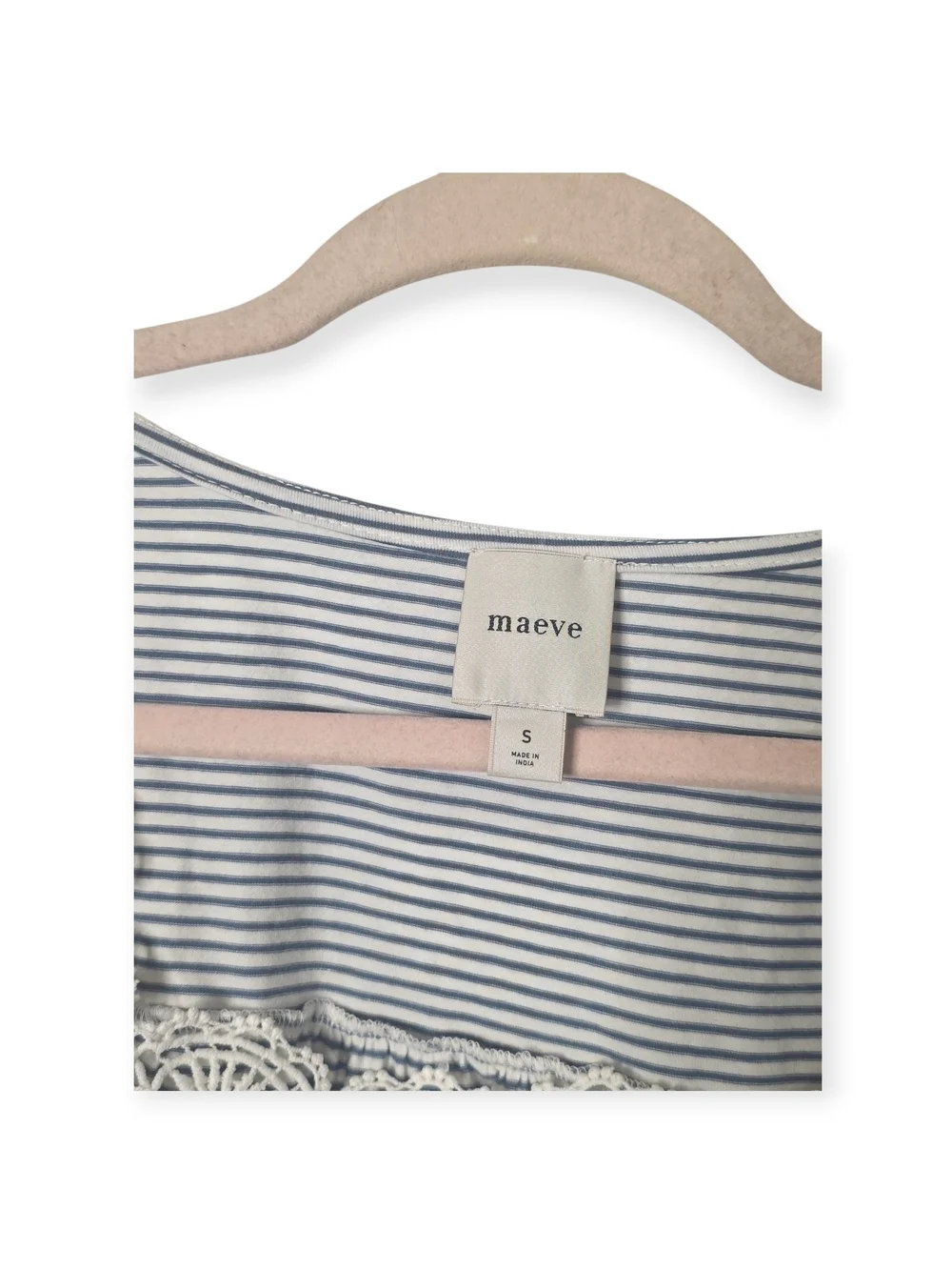 Women's Anthropologie Maeve square neck, puff sleeve swing tee, size small